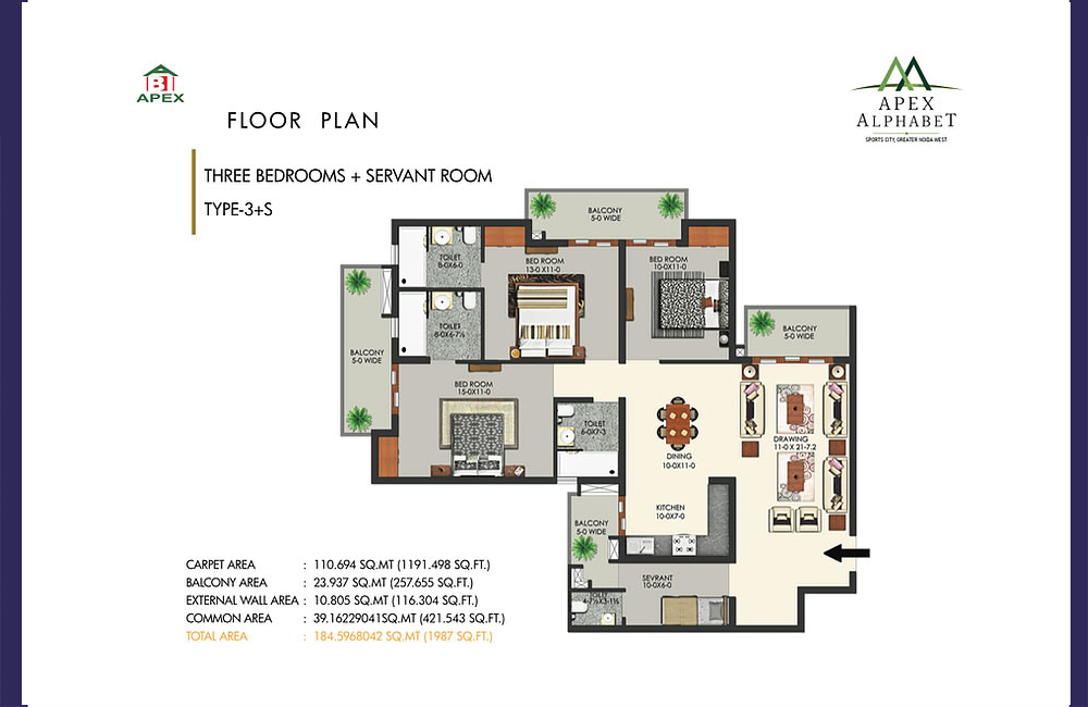 Apex Alphabet floor plan