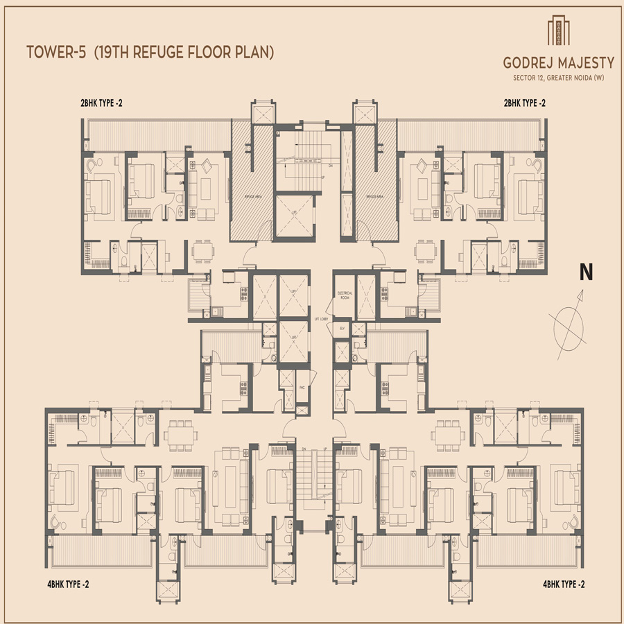 4 BHK Duplex Floor Plan
