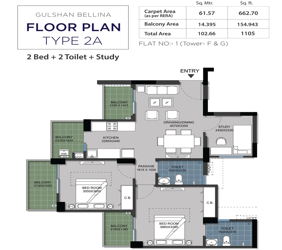 Gulshan Bellina floor plan