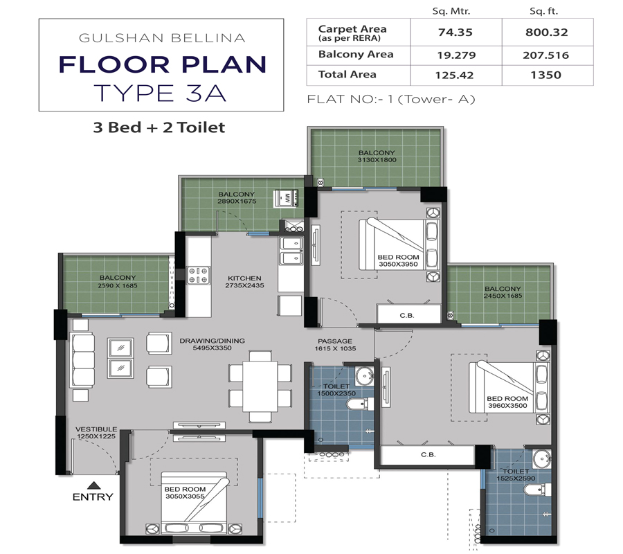 Gulshan Bellina floor plan