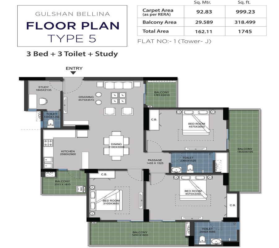 Gulshan Bellina floor plan