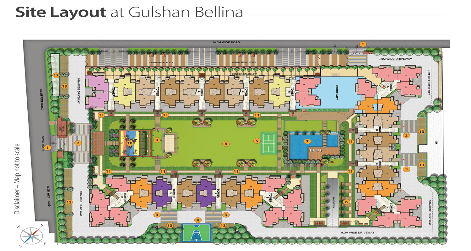 Gulshan Bellina site plan